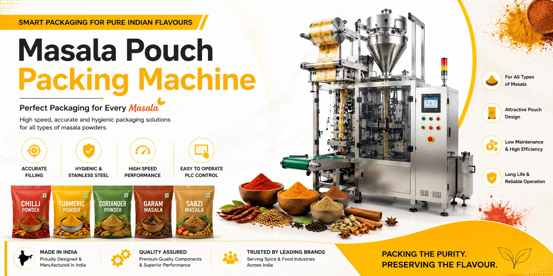 Masala Pouch Packing Machine